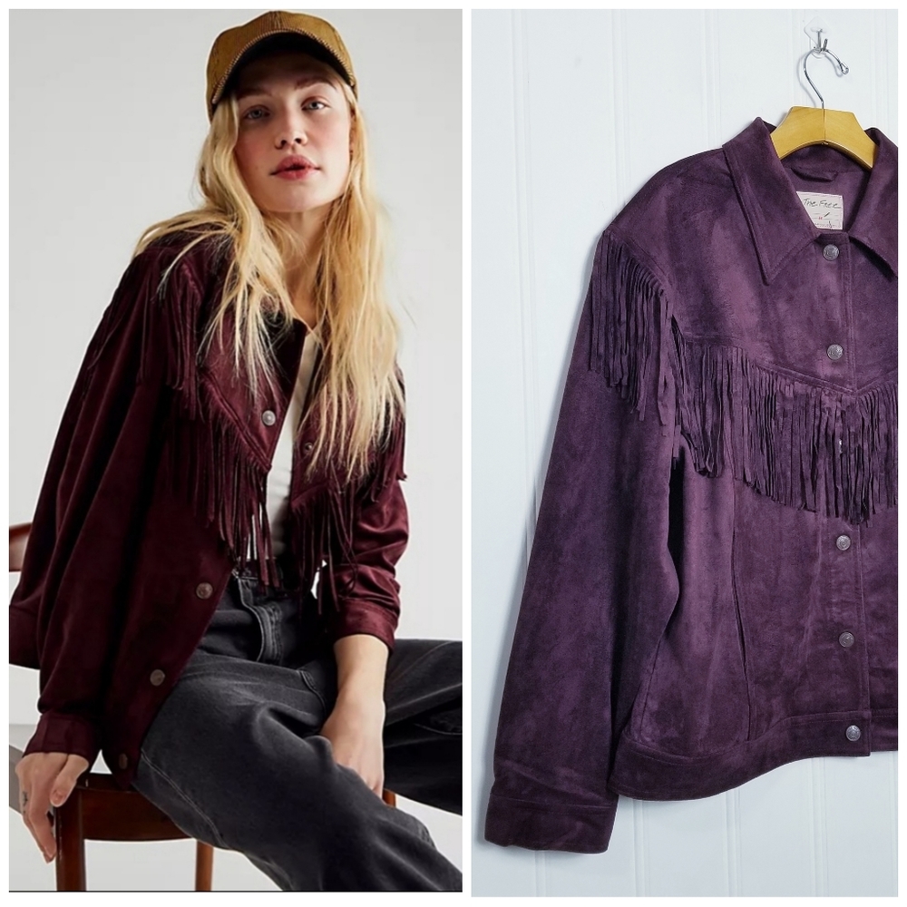 Free People Fringed Jacket